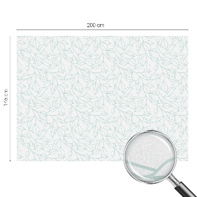 Sichtschutz Klebefolie Buntglasoptik Zarte Blätter