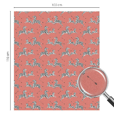 Sichtschutz Klebefolie Buntglasoptik Zebra-Motiv