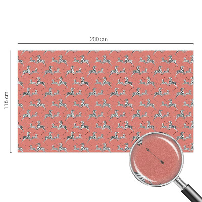 Sichtschutz Klebefolie Buntglasoptik Zebra-Motiv