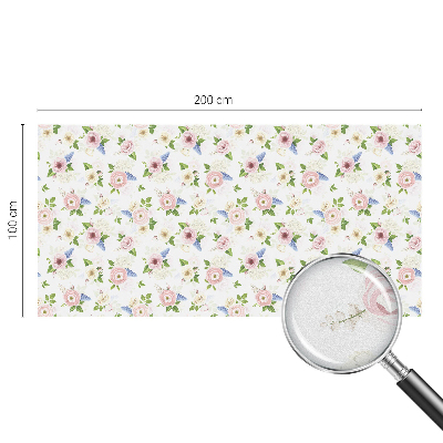 Fensterfolie Sichtschutz Blumenmuster