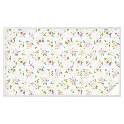 Fensterfolie Sichtschutz Blumenmuster