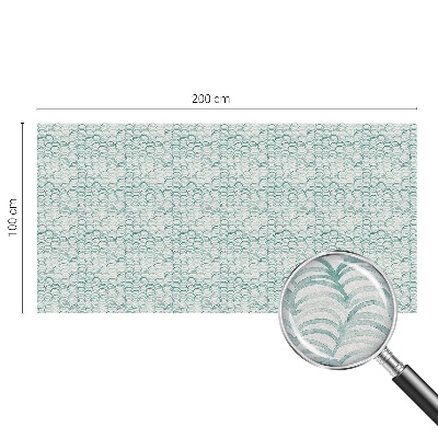 Sichtschutzfolie Fenster Buntglasoptik Grüne Welle