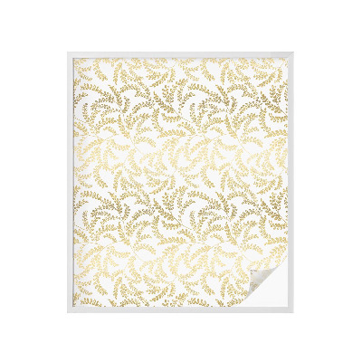 Sichtschutzfolie Fenster Buntglasoptik Pflanzenmuster