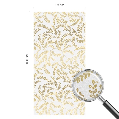 Sichtschutzfolie Fenster Buntglasoptik Pflanzenmuster