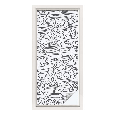 Fensterfolie Sichtschutz Holzlinien