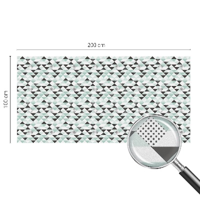 Sichtschutz Klebefolie Buntglasoptik Dreiecksmuster