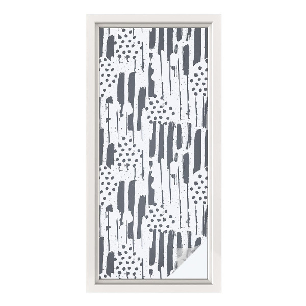 Fensterfolie Sichtschutz Streifen und Punkte