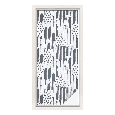 Fensterfolie Sichtschutz Streifen und Punkte