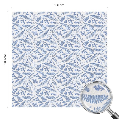 Sichtschutzfolie Fenster Buntglasoptik Farnblätter