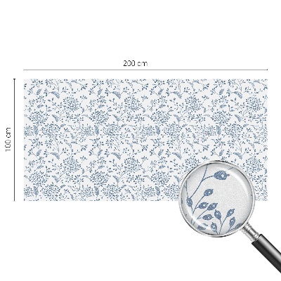 Sichtschutz Klebefolie Buntglasoptik Pflanzenmotiv