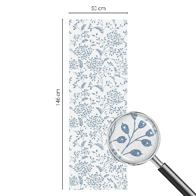 Sichtschutz Klebefolie Buntglasoptik Pflanzenmotiv