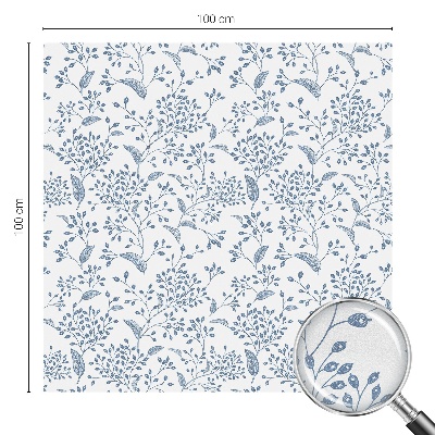 Sichtschutz Klebefolie Buntglasoptik Pflanzenmotiv