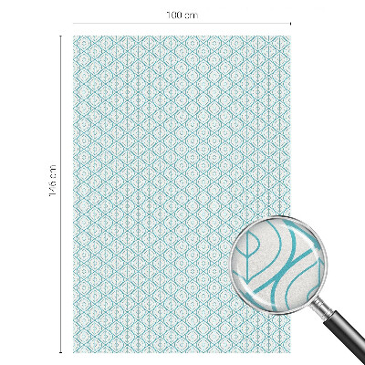 Sichtschutz Klebefolie Buntglasoptik Ovale Symmetrie