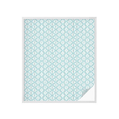 Sichtschutz Klebefolie Buntglasoptik Ovale Symmetrie