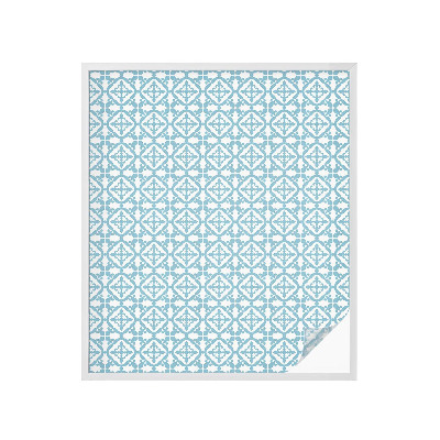 Klebefolie Fenster Sichtschutz Blaue Ornamente