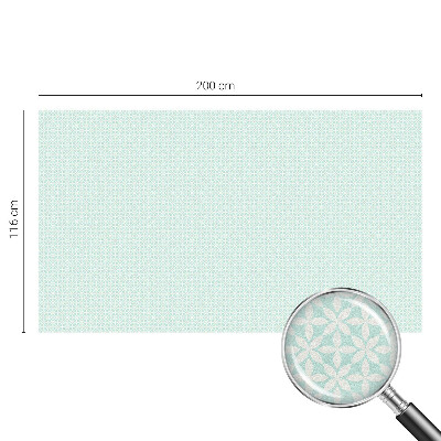 Sichtschutz Klebefolie Buntglasoptik Blumensymmetrie