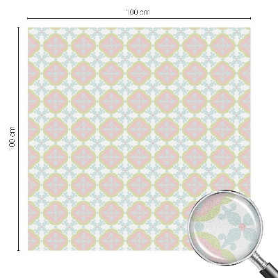 Folie für Fenster blickdicht Pastellfarbenes Ornament