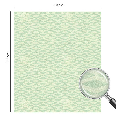 Sichtschutz Klebefolie Buntglasoptik Grüne Rauten