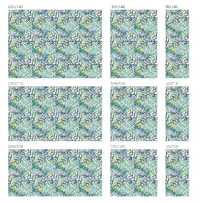 Fensterfolie Sichtschutz Tropische Aquarelle