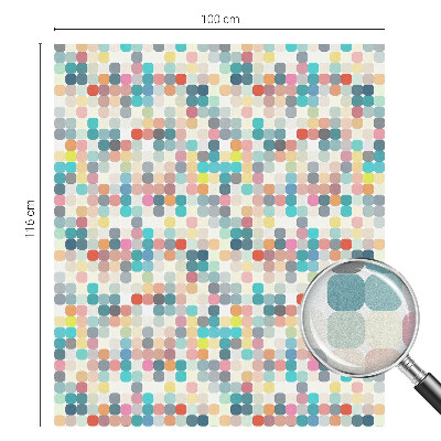 Fensterfolie Sichtschutz Bunte Quadrate