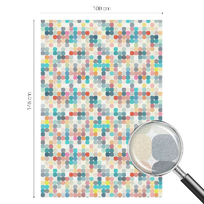 Fensterfolie Sichtschutz Bunte Quadrate