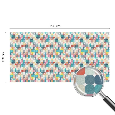 Fensterfolie Sichtschutz Bunte Quadrate