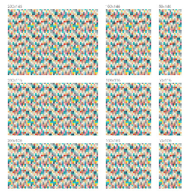 Fensterfolie Sichtschutz Bunte Quadrate