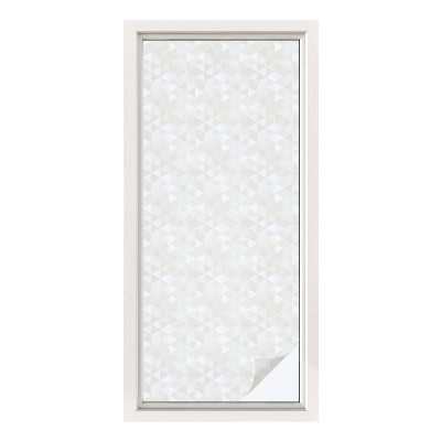 Sichtschutzfolie Fenster Buntglasoptik Geometrische Muster