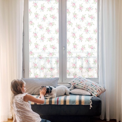 Folie für Fenster blickdicht Romantische Rosen