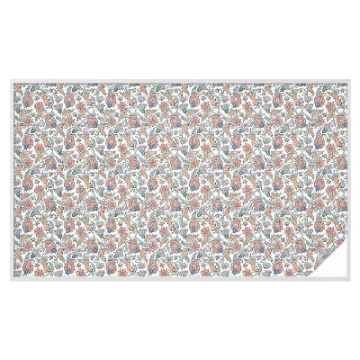 Sichtschutz Klebefolie Buntglasoptik Florale Eleganz