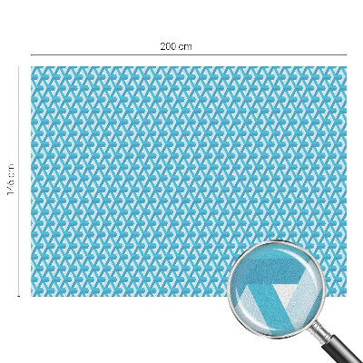 Sichtschutz Klebefolie Buntglasoptik Geometrische Würfel