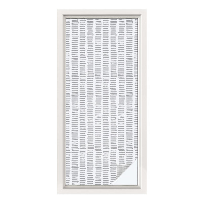 Sichtschutzfolie Fenster Buntglasoptik Minimalistische Linien