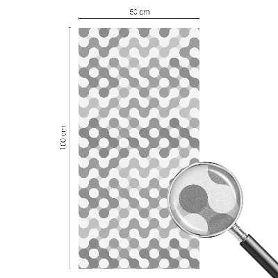 Fensterfolie Sichtschutz Wellengeometrie