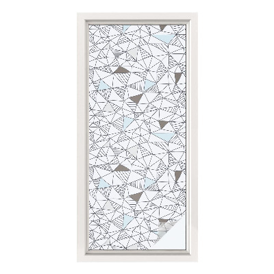 Sichtschutz Klebefolie Buntglasoptik Abstrakte Formen