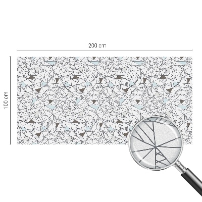 Sichtschutz Klebefolie Buntglasoptik Abstrakte Formen