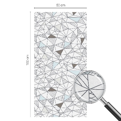 Sichtschutz Klebefolie Buntglasoptik Abstrakte Formen