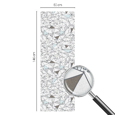 Sichtschutz Klebefolie Buntglasoptik Abstrakte Formen