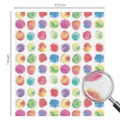 Sichtschutzfolie Fenster Buntglasoptik Bunte Kreise