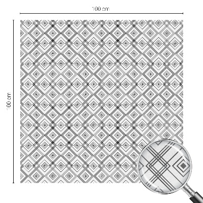 Sichtschutz Klebefolie Buntglasoptik Rhombische Harmonie