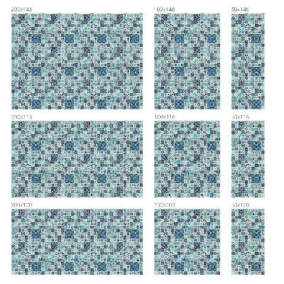 Fensterfolie Sichtschutz Blumenfliesen