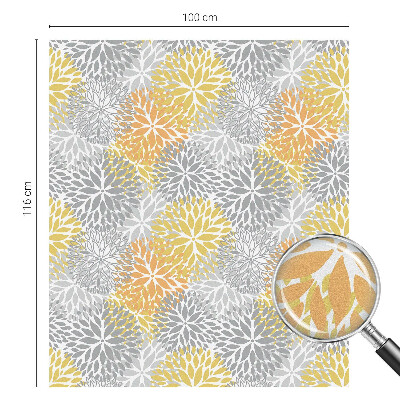 Sichtschutzfolie Fenster Buntglasoptik Bunte Blumen