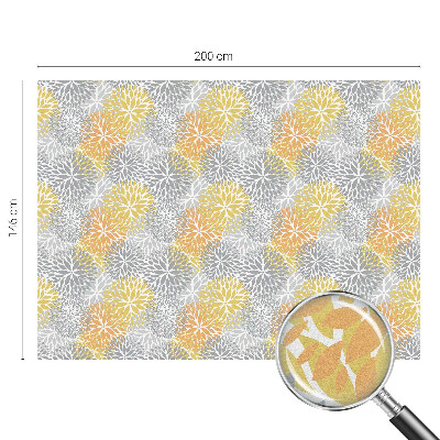 Sichtschutzfolie Fenster Buntglasoptik Bunte Blumen