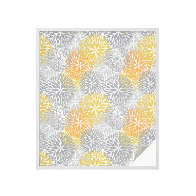 Sichtschutzfolie Fenster Buntglasoptik Bunte Blumen