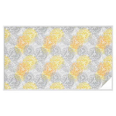 Sichtschutzfolie Fenster Buntglasoptik Bunte Blumen