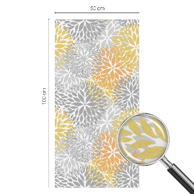 Sichtschutzfolie Fenster Buntglasoptik Bunte Blumen