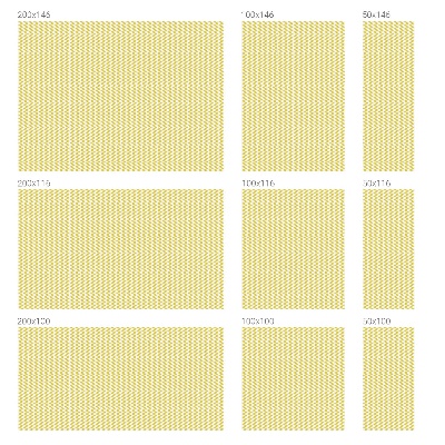 Fensterfolie Sichtschutz Gelbe Zickzacklinien