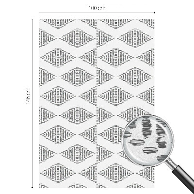 Sichtschutz Klebefolie Buntglasoptik Geometrische Rauten