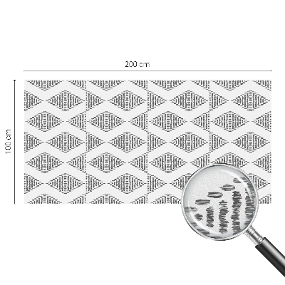 Sichtschutz Klebefolie Buntglasoptik Geometrische Rauten