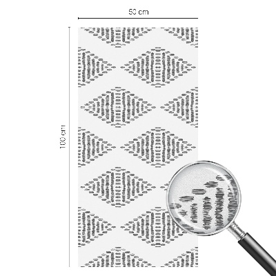 Sichtschutz Klebefolie Buntglasoptik Geometrische Rauten
