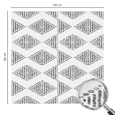 Sichtschutz Klebefolie Buntglasoptik Geometrische Rauten